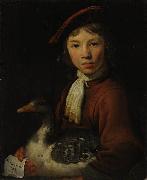Jacob Gerritsz. Cuyp A Boy with a Goose oil painting reproduction